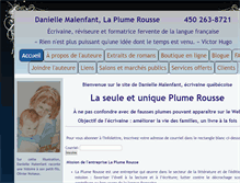 Tablet Screenshot of laplumerousse.com